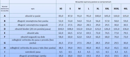 Beta spodnie robocze krótkie Easy Light 7871E rozmiar S 7871E/S