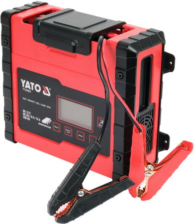 Yato prostownik elektroniczny 12V/2A/8A/15A YT-83003