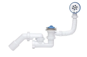 Ani Plast syfon wannowy z metalowym sitkiem z korkiem 1314