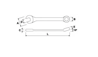 S&R klucz płasko-oczkowy 20mm 270002720