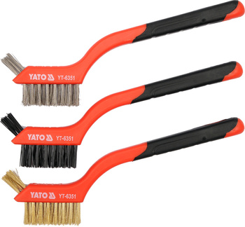 Yato zestaw szczotek drucianych 3-elementowy YT-6351