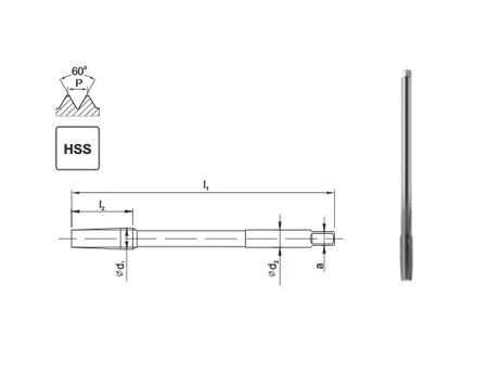 Fanar gwintownik maszynowy metryczny HSS NGMf M10 F1-151001-0100