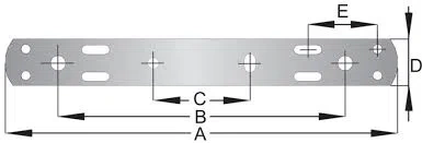 Listwa bateryjna bez kolan rozstaw 150