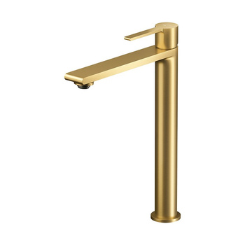 Cersanit bateria umywalkowa nablatowa złota szczotkowana Virgo S951-866