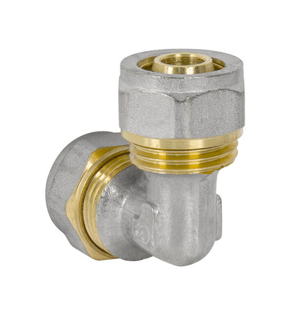 Diamond kolano podwójne PEX-AL-PEX 25x25 mosiądz FTN-006.25x25.KOL-2