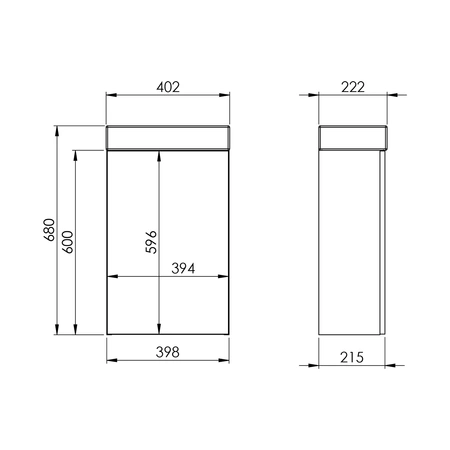 Elita zestaw szafka z umywalką Young basic 40 black 163070