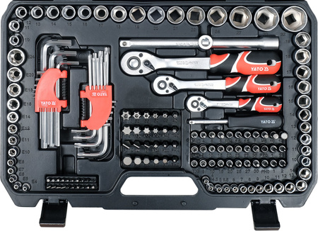 Yato zestaw narzędziowy 1/4" 3/8" 1/2" YT-38850