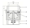 Calido zawór zwrotny Klepsan 1" CA/ZZC-25