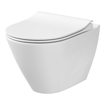 Cersanit miska wisząca z deska  CITY OVAL CleanOn K701-104