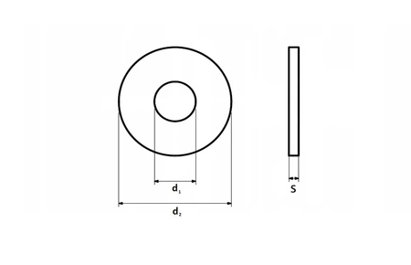 Podkładka powiększona A2 DIN 9021 M06
