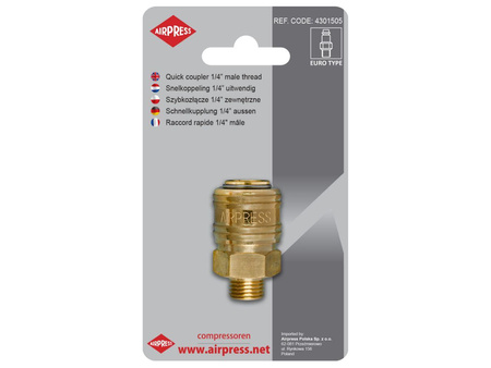 Airpress szybkozłącze 1/4" GZ Euro 4301505