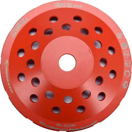 Yato tarcza diamentowa szlifierska 180mm M14 YT-60323