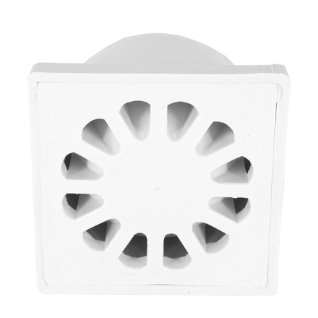 DES kratka kanalizacyjna fi 50 10x10 dolna plastik biała 01.016.002