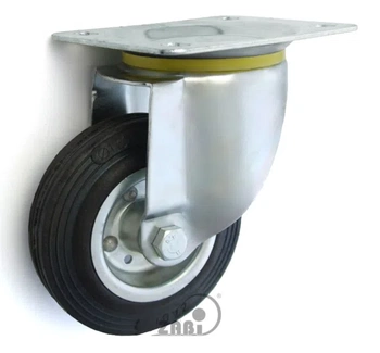 Zabi koło metalowo-gumowe 125 w obudowie skrętnej symbol 22