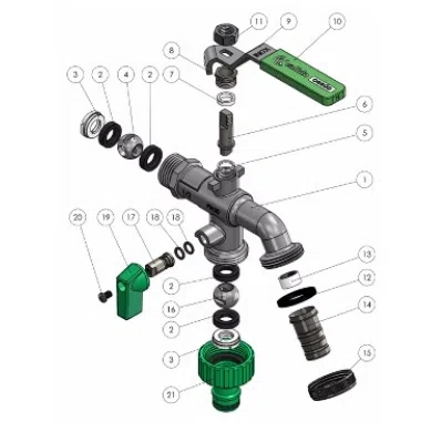 Calido zawór czerpalny 3/4" mrozoodporny BIS ZK-CZ3/4BIS