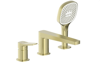 KFA Armatura bateria wannowa 3-otworowa Malaga złoto szczotkowane 4525-210-31