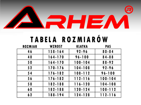 Arhem kurtka Flex szara rozmiar 54 ARH-72-403-54