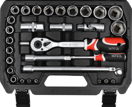Yato zestaw narzędziowy 1/2" 60-elementowy YT-12660