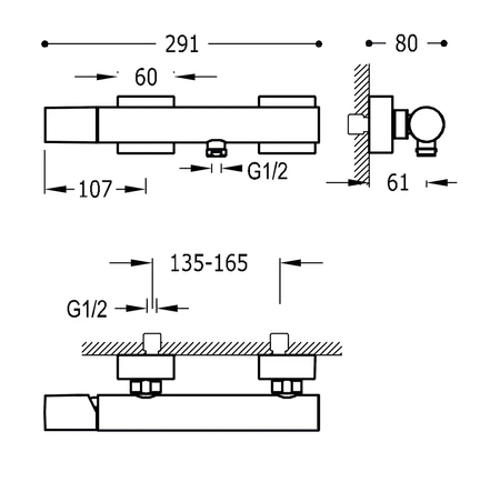 Tres Project bateria bidetowa chrom 21112002