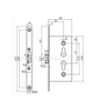 Assa Abloy zamek 72/55 trzpieniowy uniwersalny ZP-AA-103