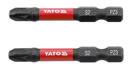 Yato bity udarowe 1/4"x50mm PZ3 2 sztuki YT-78045