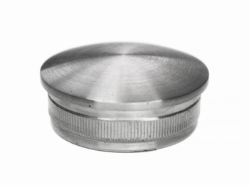 Zaślepka wypukła wbijana w rurę 42,4x2mm AISI 304 szlif