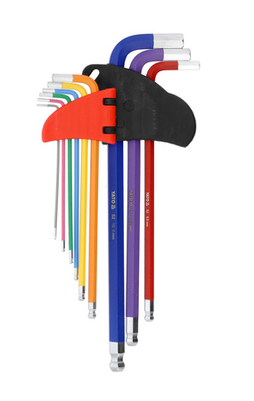 Yato zestaw kluczy imbusowych kula 1,5-10mm 9sztuk YT-05635