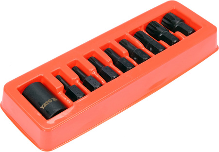 Yato zestaw kluczy udarowych trzpieniowych Spline 1/2" 9-elementowy YT-10663