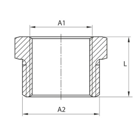 Diamond redukcja mosiężna 15/10 K-241.RED.10-15.Y.