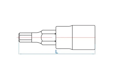 King Tony nasadka 1/4" z końcówką hex H7x37mm 203507