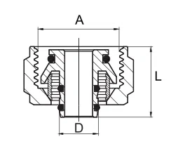 Diamond łącznik zaciskowy do rur pex 3/4"x16 EN 1254-3 ART.8616.ZŁĄCZKA 2szt.