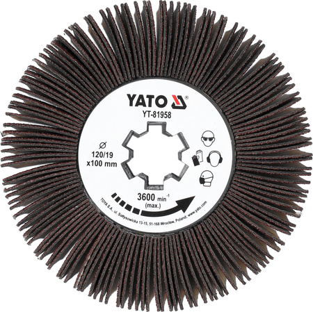 Yato szczotka listkowa P120 do satyniarki YT-81958