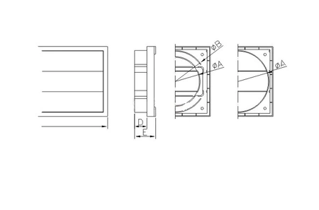 Dospel kratka wentylacyjna z żaluzją KRZ 150 007-0183