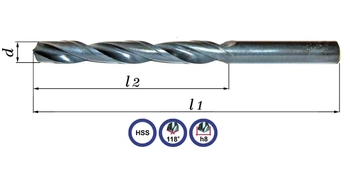 Baildon wiertło walcowane NWKa 11,1mm do stali i żeliwa ogólnego stosowania 00102111011100