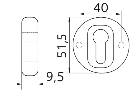 B-Harko tarczka okrągła szyld nikiel satyna do klamek Salix, Larix, Morus, Cornus, Alnus TA-HR-111