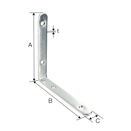 Simpson Strong-Tie złącze kątowe wąskie 60x60x15x2 EC60/2
