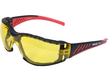 Yato okulary ochronne Komfort+ żółte z ochroną przed zaparowaniem YT-73621