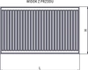 Diamond grzejnik stalowy panelowy 600x1000mm z zasilaniem bocznym i wieszakiem 22-600x1000