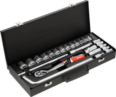 Yato zestaw narzędziowy 1/2" 25-elementowy YT-12671