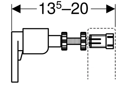 Geberit wsporniki dystansowe Duofix 111815001
