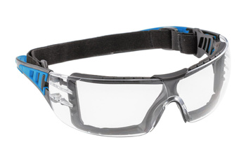 Hogert okulary ochronne bezbarwne/niebieskie HT5K010
