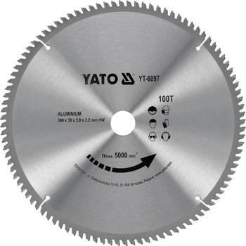 Yato tarcza widiowa 300x100Tx30mm do aluminium YT-6097