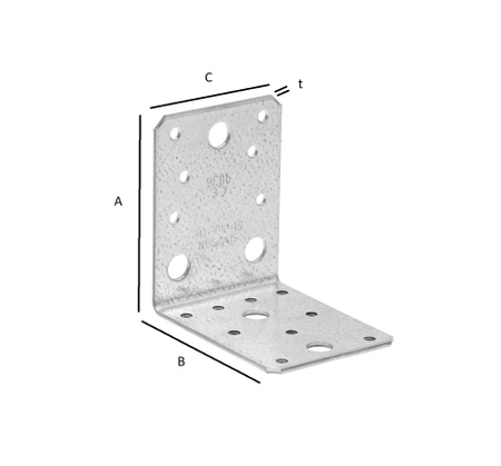 Simpson Strong-Tie złącze kątowe bez wzmocnienia 88x88x65x2,5mm AB90-R