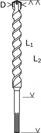 Bosch wiertło do młotów SDS Max-4 18x400x540mm 2608685863