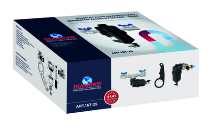 Diamond zestaw filtr magnetyczny 1" z separatorem zanieczyszczeń ART.16T-25