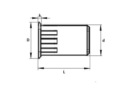 Nitonakrętka radełkowana z kołnierzem walcowym AN 315 M5 z kołnierzem stożkowym zredukowanym AN 320 M5