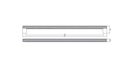 Cersanit uchwyt meblowy Larga czarny 2sztuki S599-0141