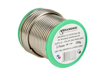 Diamond spoiwo lutownicze 3mm 100g Sn97Cu3 ART.582.SPOIWO.3-100