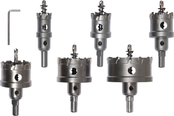 Yato zestaw otwornic TCT do metalu 6-elementowy YT-44077