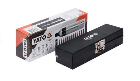 Yato wkrętak udarowy z końcówkami 15 sztuk YT-28015
